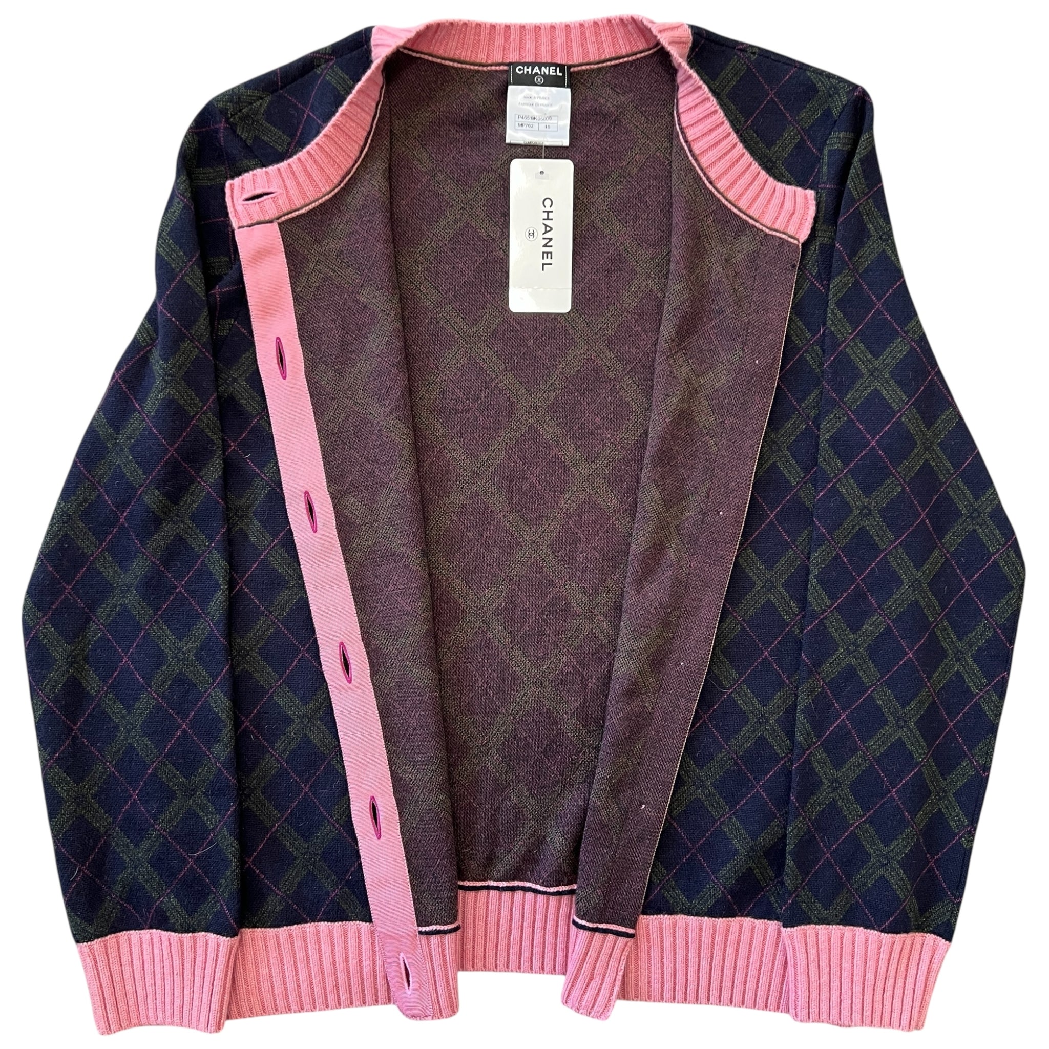 CHANEL Coco Button Cachemire Silk Cardigan