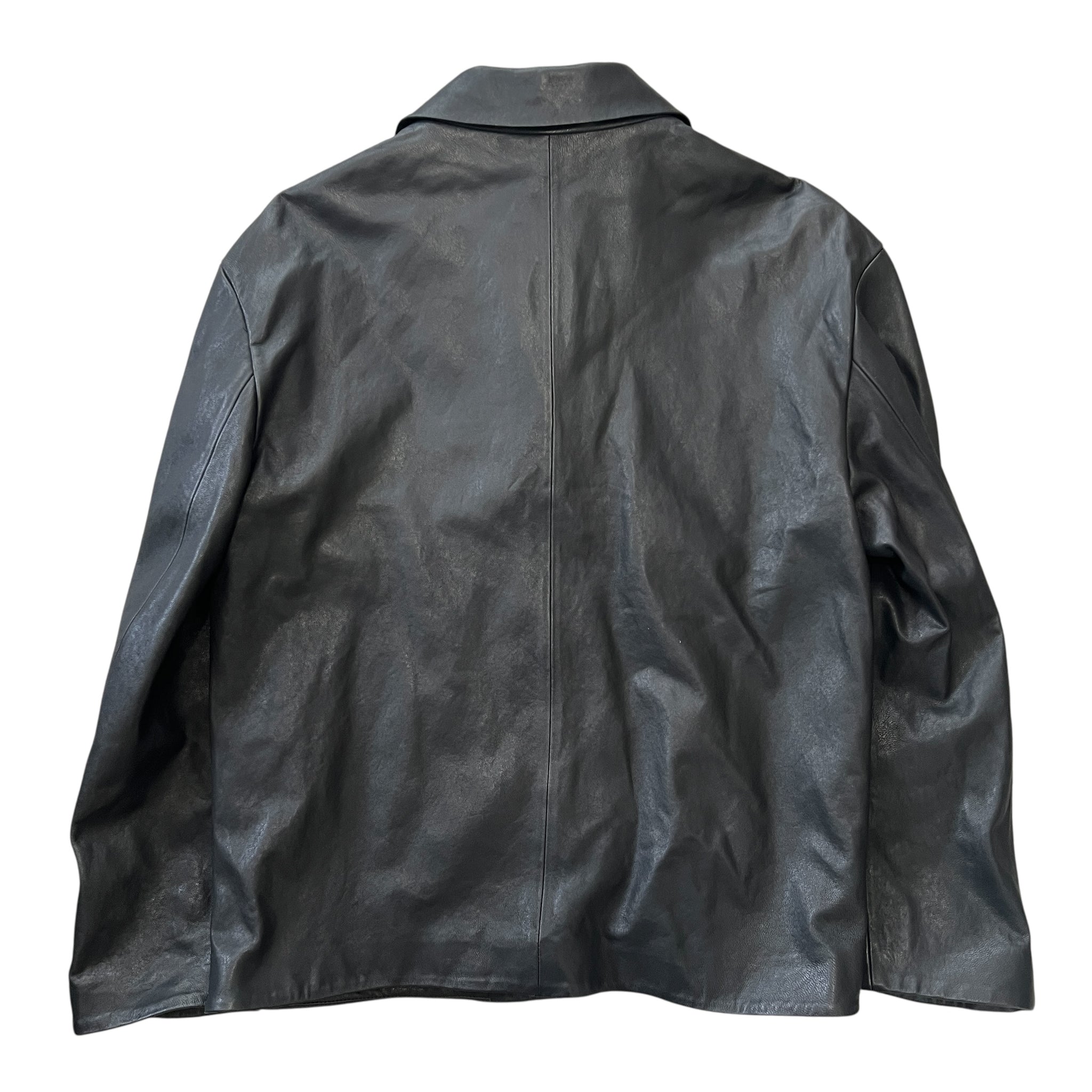 THE ROW Fall 2024 “Brodie” Sheepskin 3-Button Leather Jacket w/ Silk Lining (Made in Italy)
