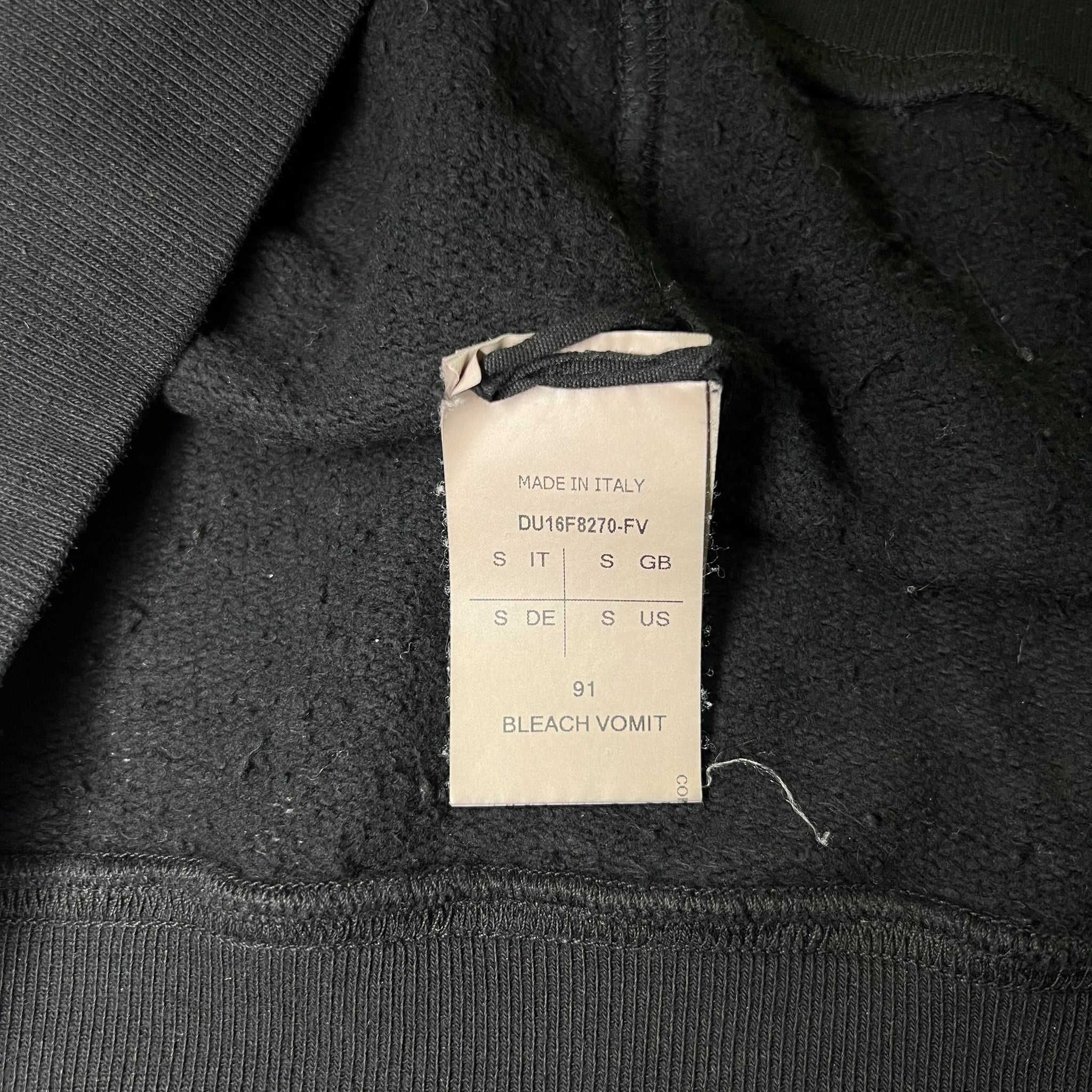 DRKSHDW by RICK OWENS 2016AW VOMIT CREW NECK SWEAT