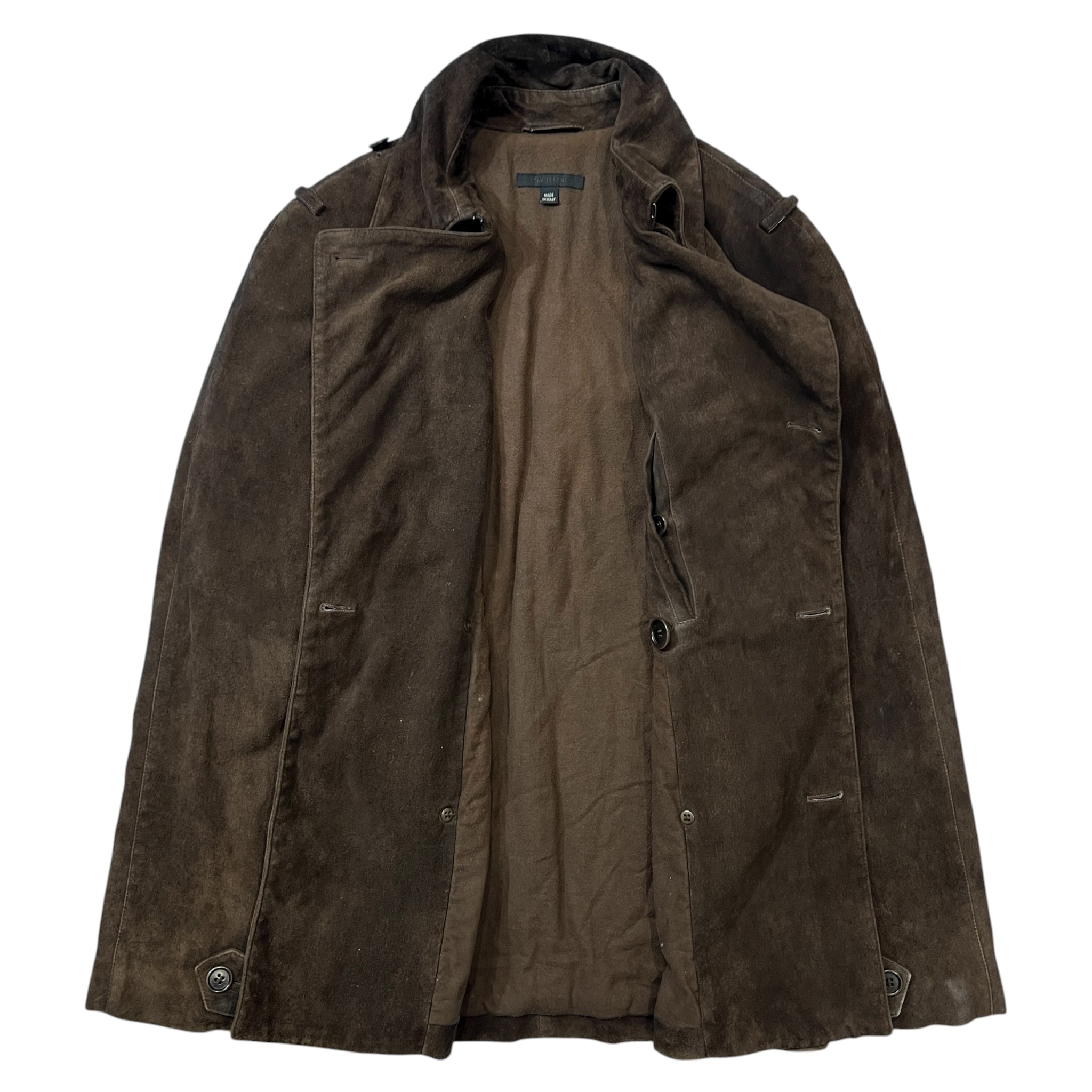 HELMUT LANG 2004AW Suede Leather Coat Jacket