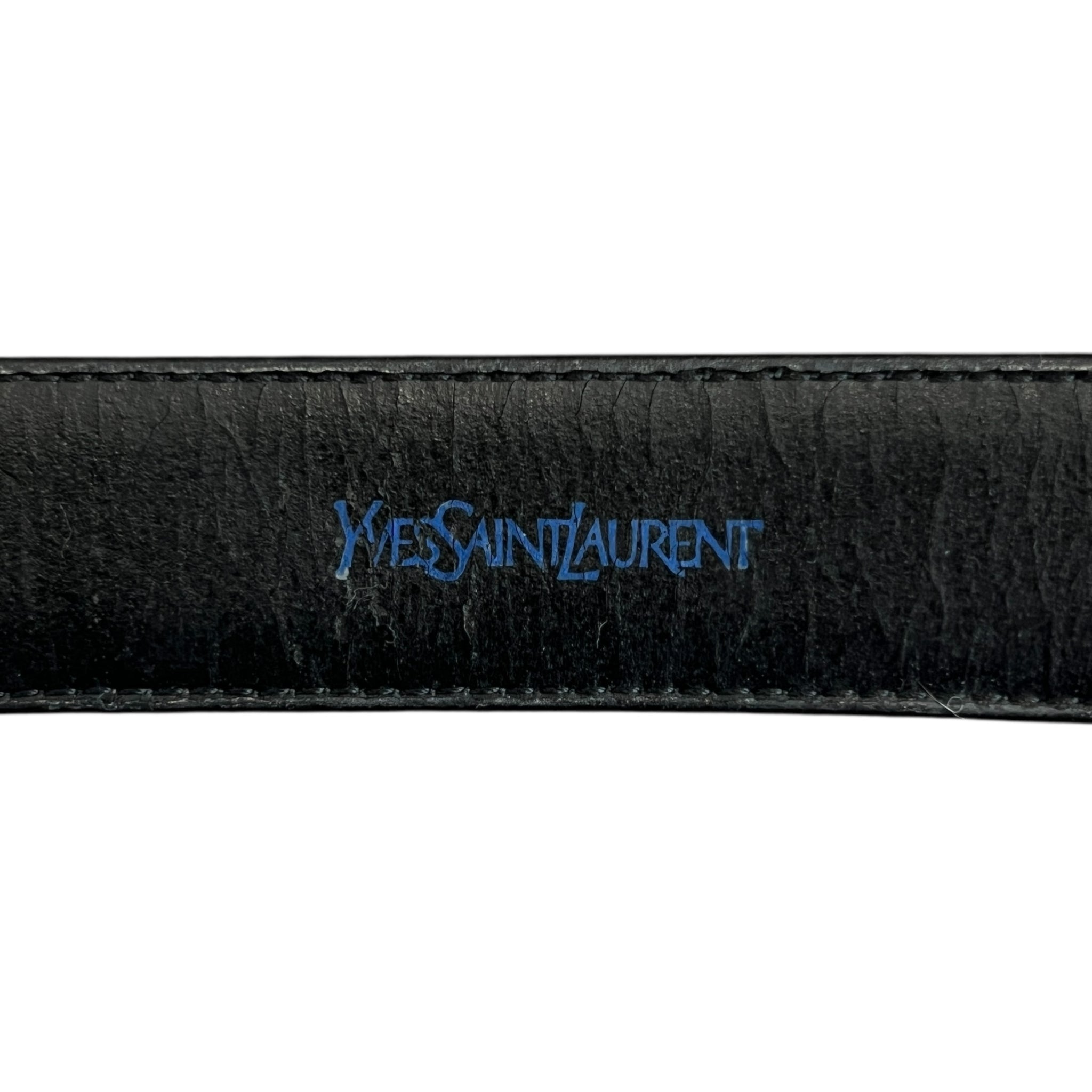 Yves Saint Laurent 90’s Vintage Leather Belt Black