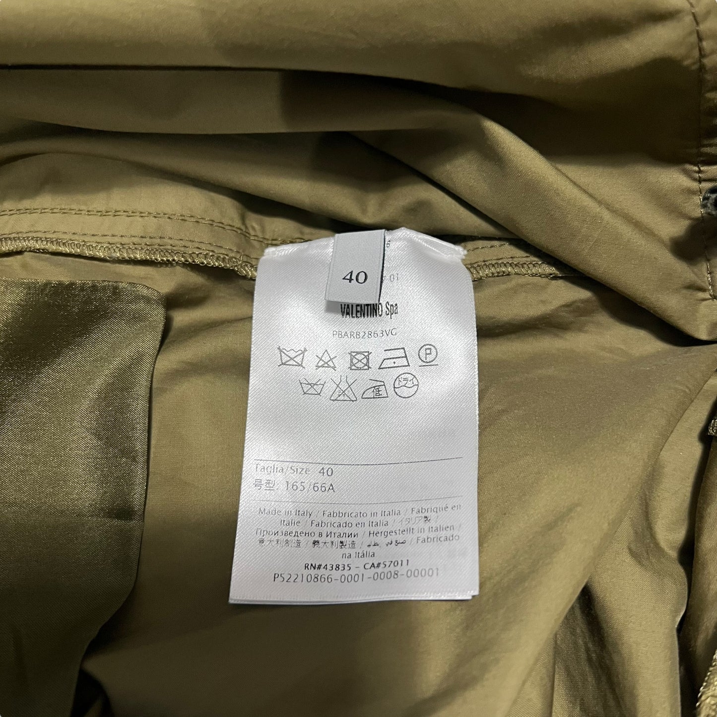 VALENTINO Inside Out Cotton Nylon Pants