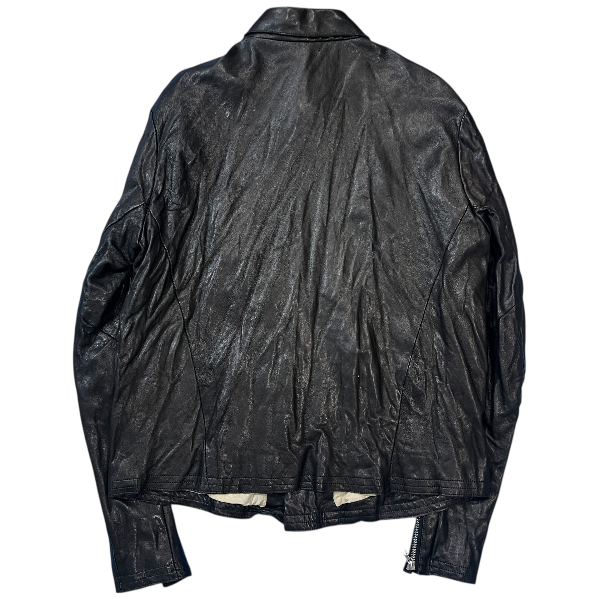 San 2025 Fall Pop-up Store Limited Leather Single Breasted Jacket