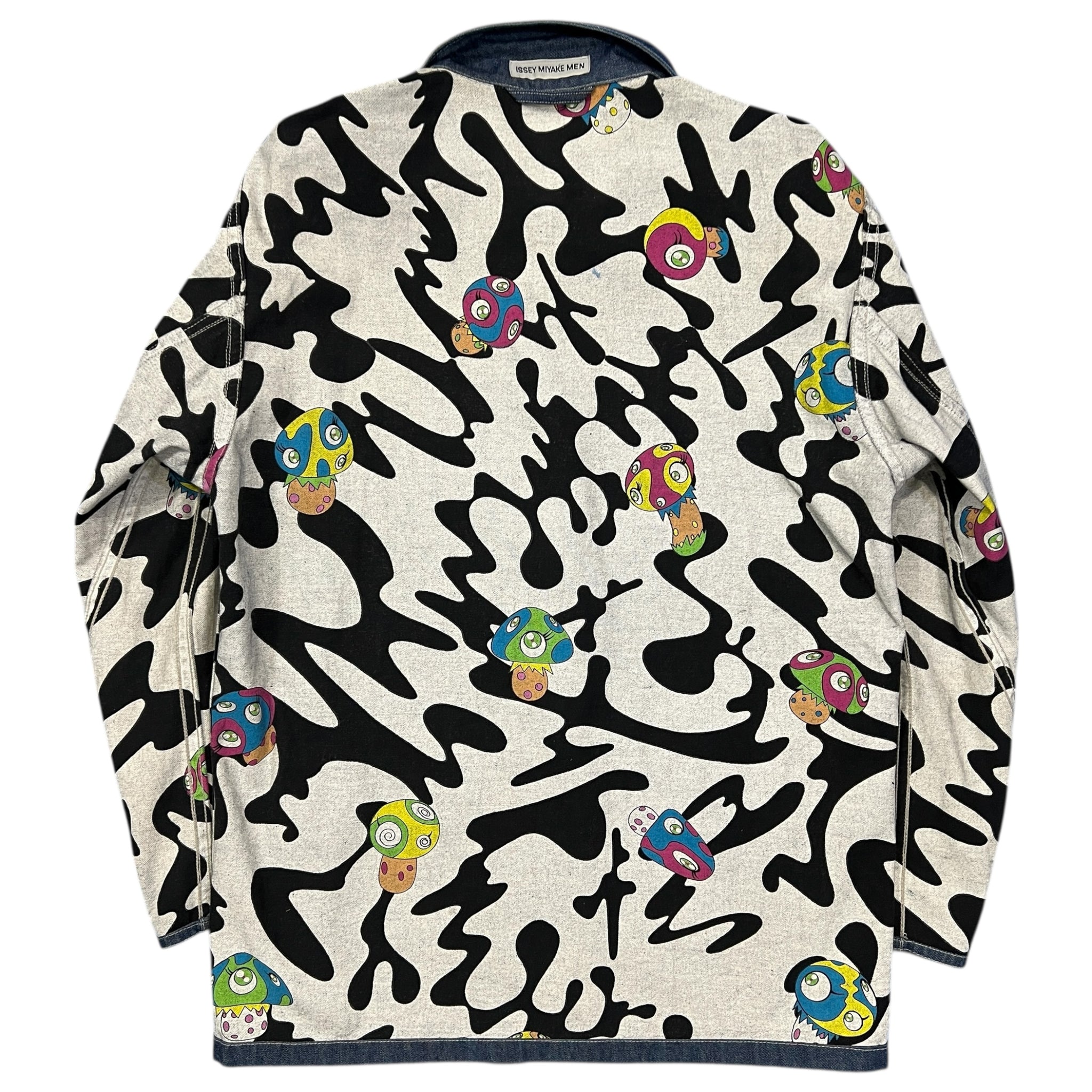 ISSEY MIYAKE MEN 2000SS TAKASHI MURAKAMI Reversible Denim / Multicolor Graffiti Cover-All