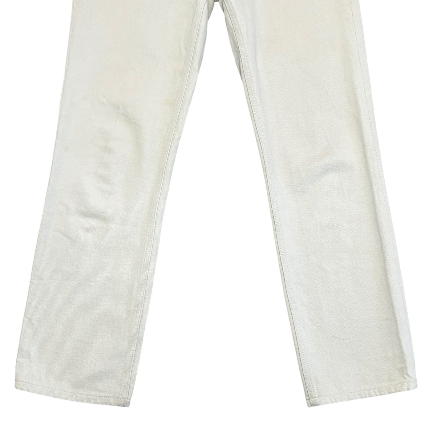 THE ROW White Straight Denim Pants