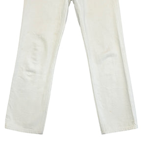 THE ROW White Straight Denim Pants