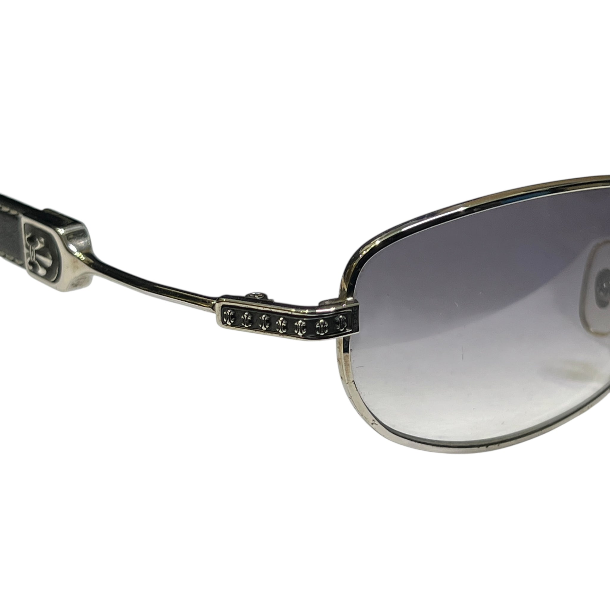 CHROME HEARTS Sunglasses STEPCHILD Leather Temples