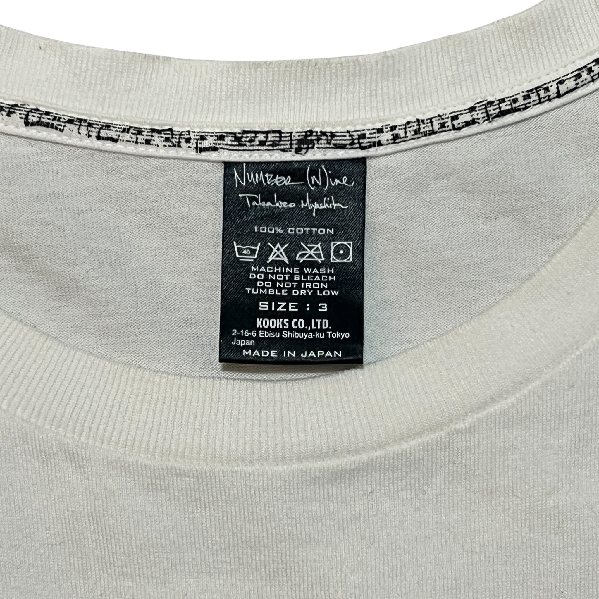 NUMBER (N)INE 2008AW '' BIRDS ''  Kurt Cobain - Look through my things T-Shirts
