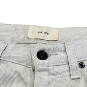 THE ROW White Straight Denim Pants