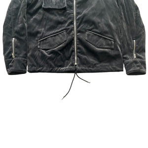 COMME DES GARCONS HOMME PLUS 2009AW VELVET PADDED POCKET ZIP JACKET