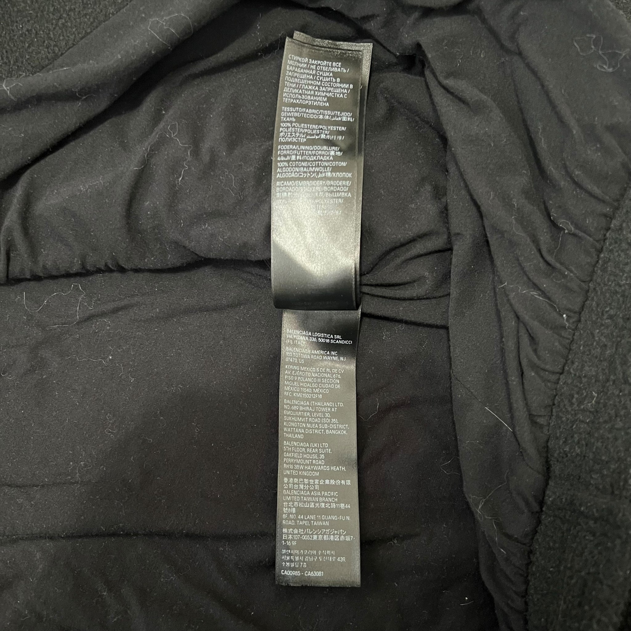 BALENCIAGA 2024AW POLITICAL CAMPAIGN Zip Up Jacket
