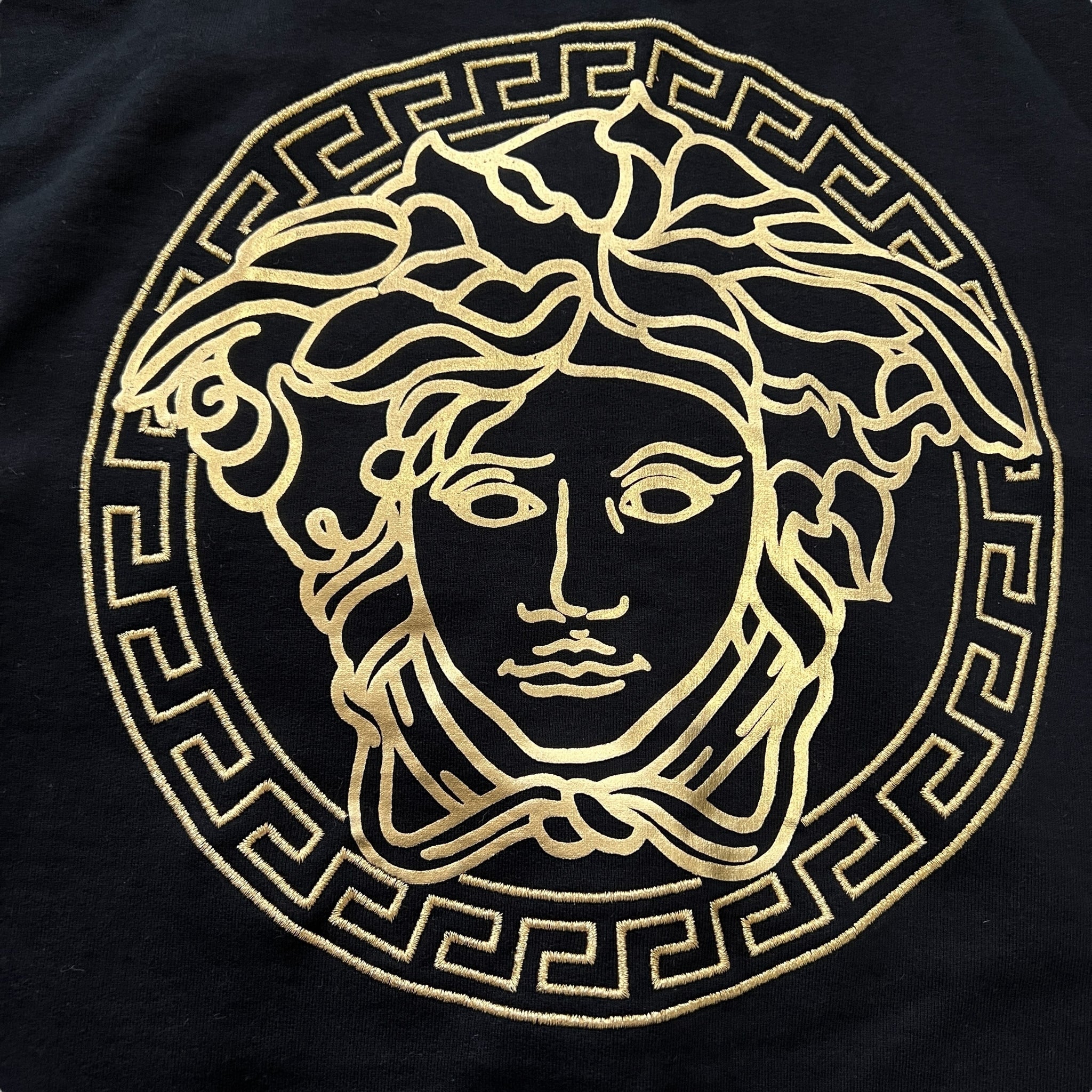 VERSACE × FENDI Logo Embroidery Hoodie