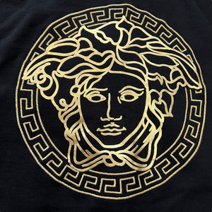VERSACE × FENDI Logo Embroidery Hoodie