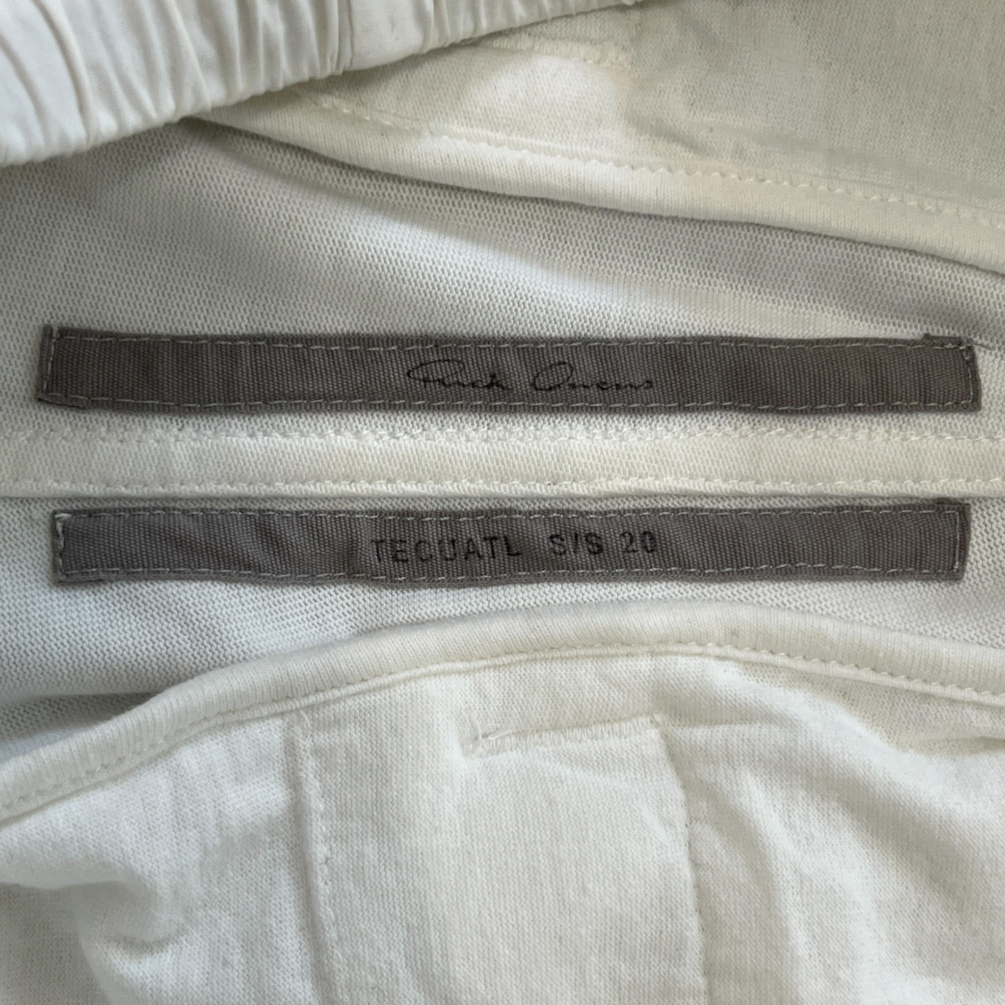 RICK OWENS 2020SS TECOUATL Side Zip Sweat Pants