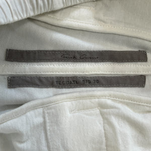 RICK OWENS 2020SS TECOUATL Side Zip Sweat Pants