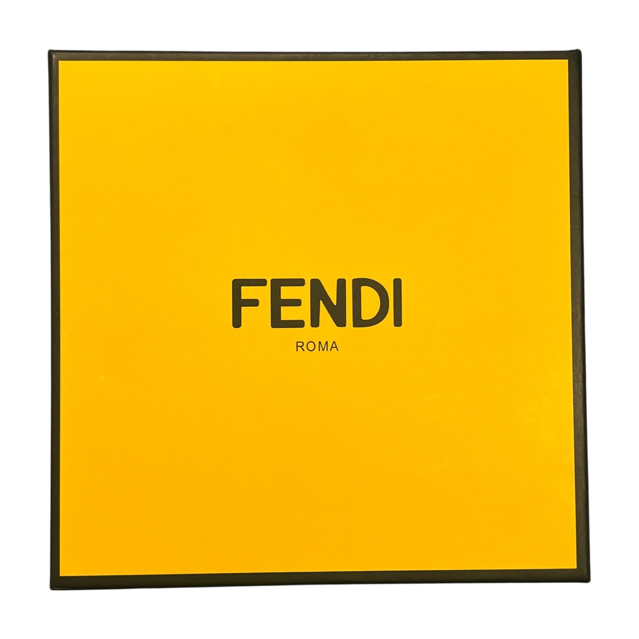 FENDI FF Zucca Canvas Leather Belt