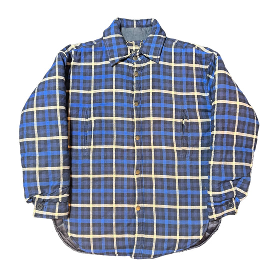 BALENCIAGA 17AW PADDET OVERSIZE FLANNEL SHIRTS JACKET