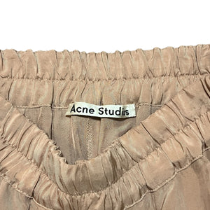 ACNE STUDIOS Pame Structured Fluid Trousers in Old Pink
