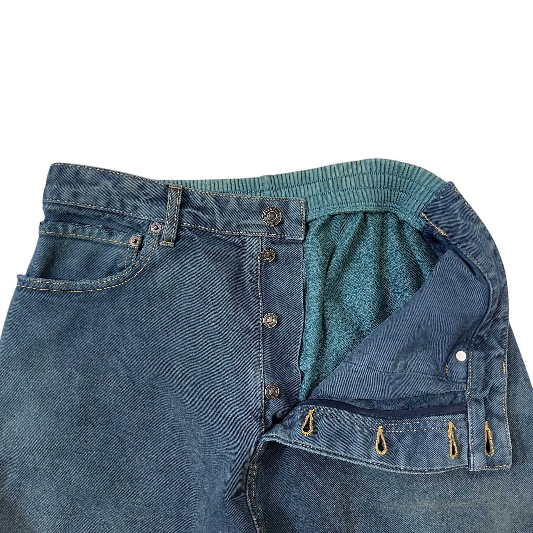 BALENCIAGA 2023SS Hybrid Buggy Pants – Denim × Sweatpants