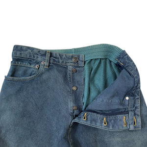 BALENCIAGA 2023SS Hybrid Buggy Pants – Denim × Sweatpants