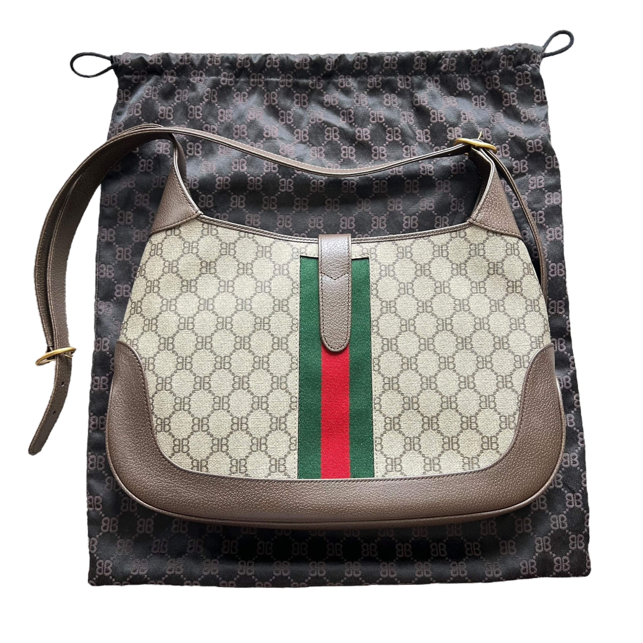 BALENCIAGA × GUCCI 2023SS BB MONOGRAM 2WAY HAND/SHOULDER BAG