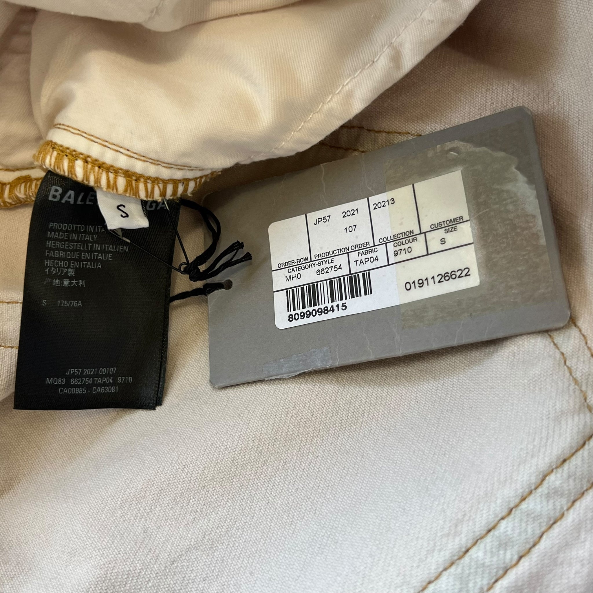 BALENCIAGA 2021AW DISTRESSED LARGE BAGGY JEANS