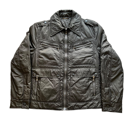 DOLCE AND GABBANA Nylon Multi Zip Up Jacket