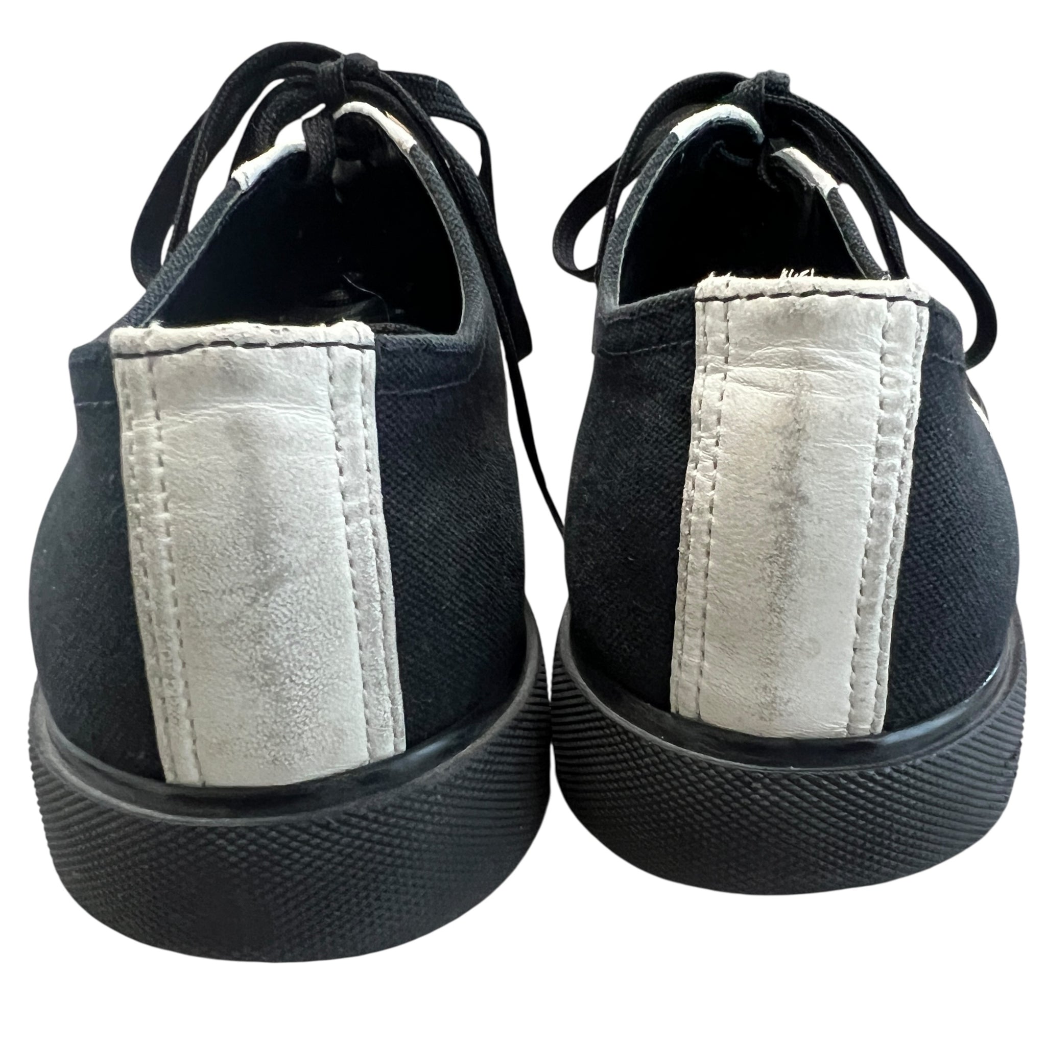 ヘルムートラングスニーカー HELMUT LANG 1998 Canvas and Leather Combination Sneakers Black