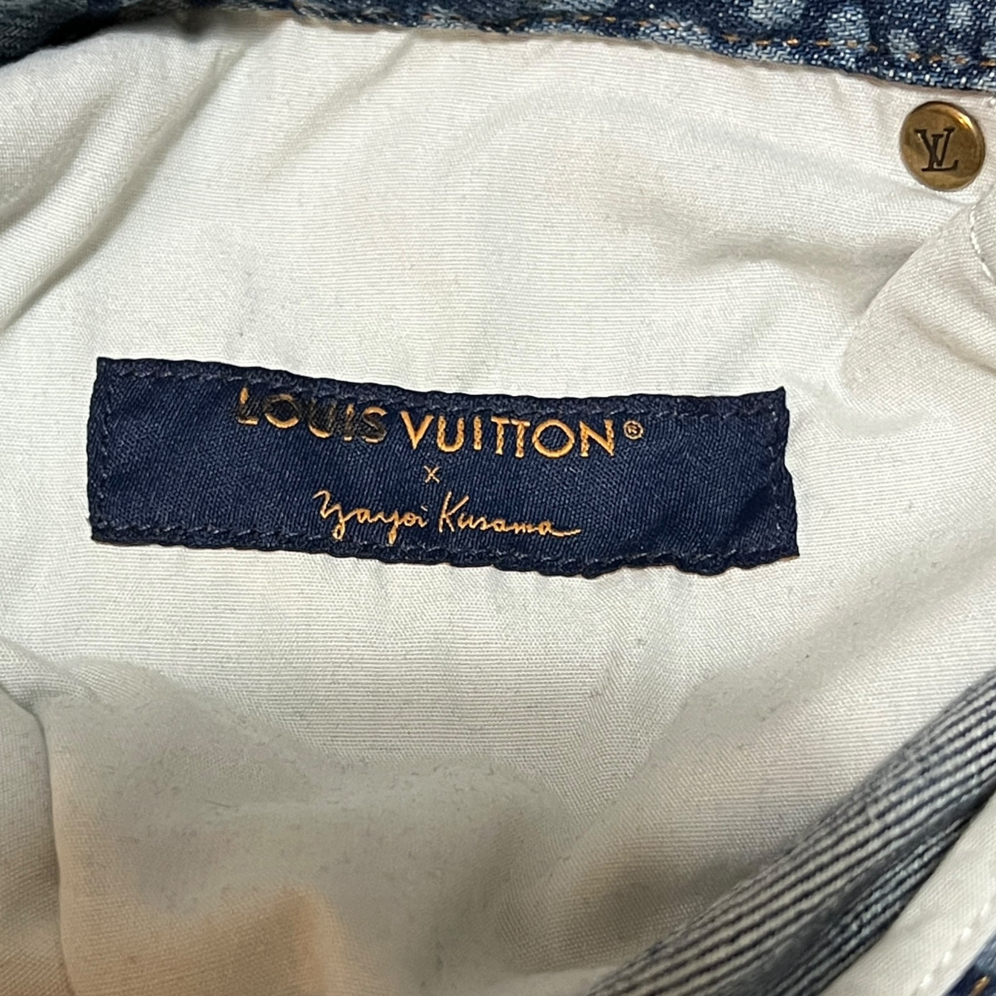 LOUIS VUITTON × Yayoi Kusama 2023AW “Pumpkin Dot” Cotton Denim Pants