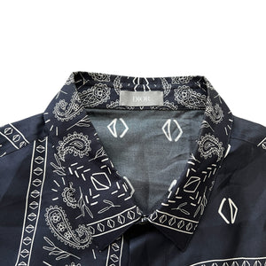 Dior 2022ss Paisley Print Silk Short Sleeve Shirt