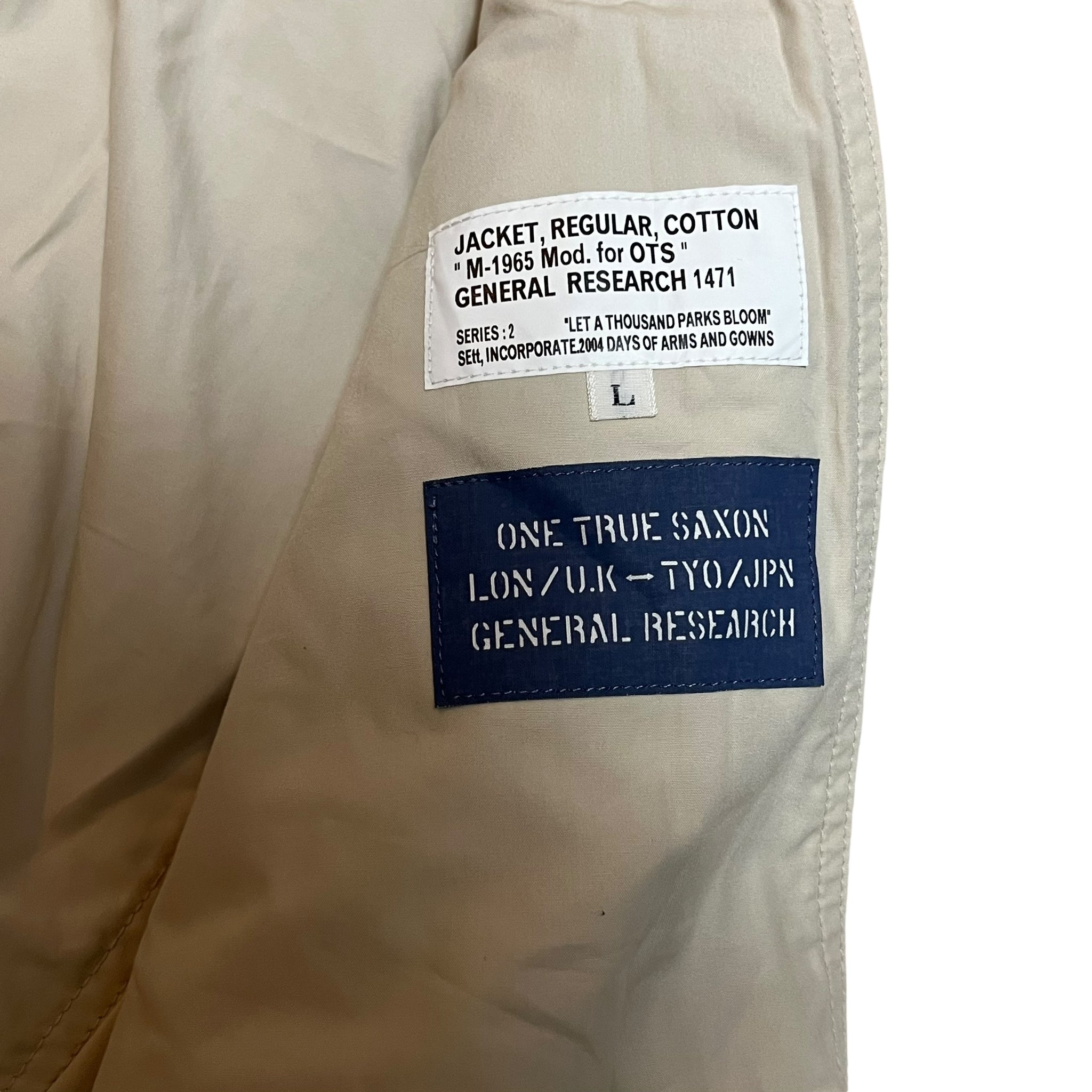 GENERAL RESEARCH 2000AW M65 MILITARY FIELD JACKET