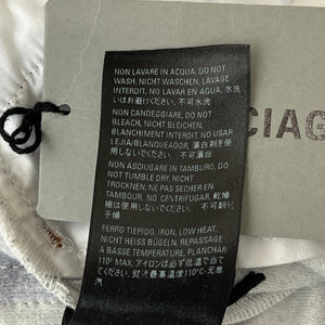 BALENCIAGA 2021 Winter Trompe-l'oeil Velours Damage Denim Pants