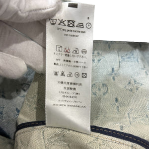 LOUIS VUITTON Monogram Denim Skirt