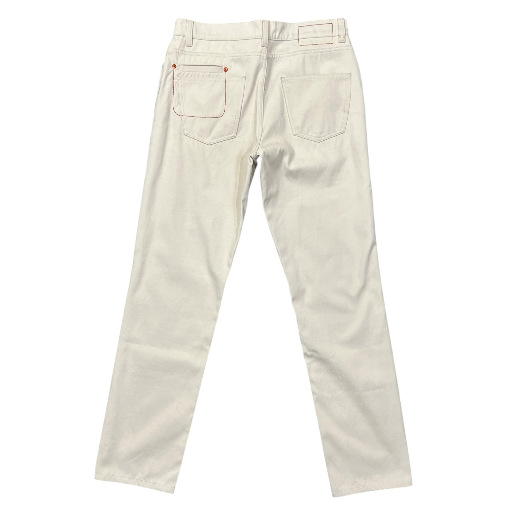 HERMES Trompe-l'oeil Back Pocket Cotton Pants