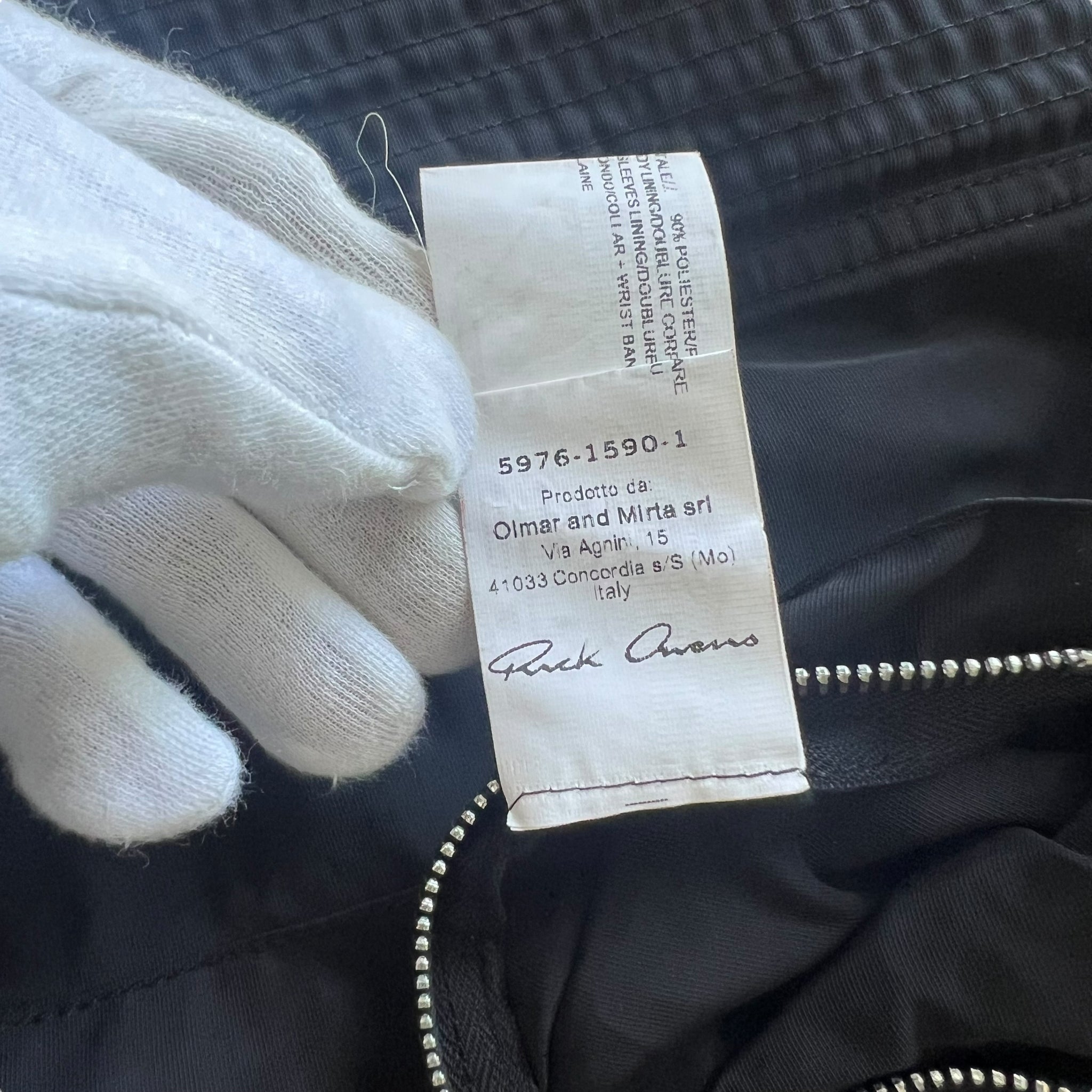 RICK OWENS 2016AW RAGLAN BOMBER MA−1 JACKET