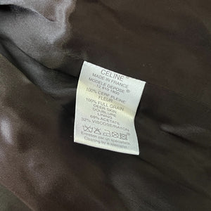 CELINE Vintage Deerskin Leather Long Coat