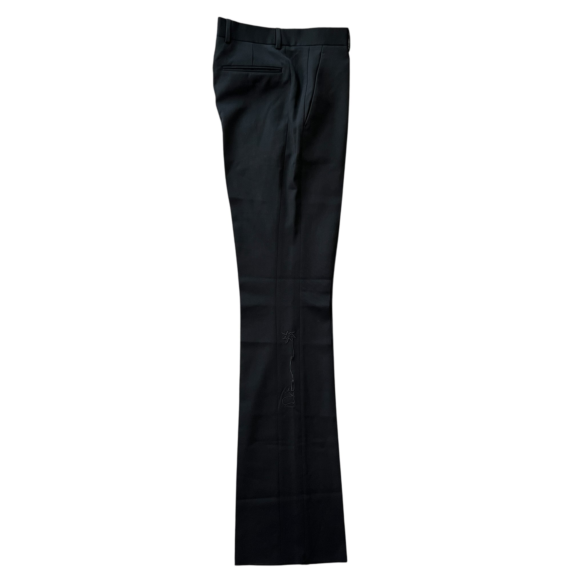 DIOR × CACTUS JACK 2022SS Virgin Wool Flared Trousers