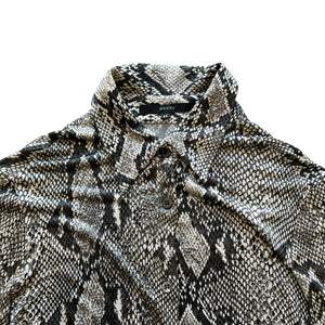 GUCCI 2000SS Tom Ford Python Printed Blouse