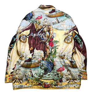 Hermes 1992 Hermes Rare historical silk r Reversible - Art by kermit Oliver