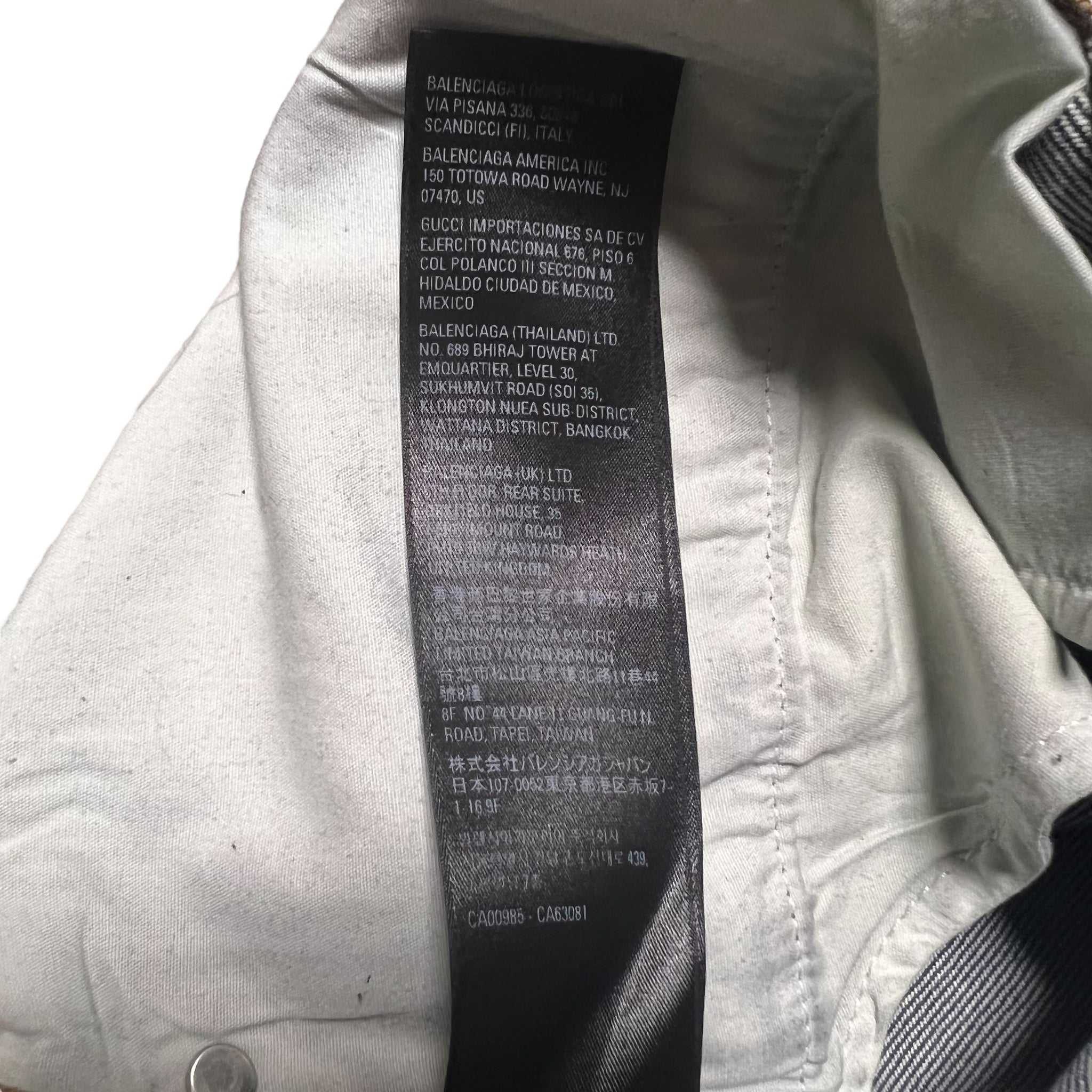 BALENCIAGA 2022AW DISTRESSED HEM GRAFFITI JEANS