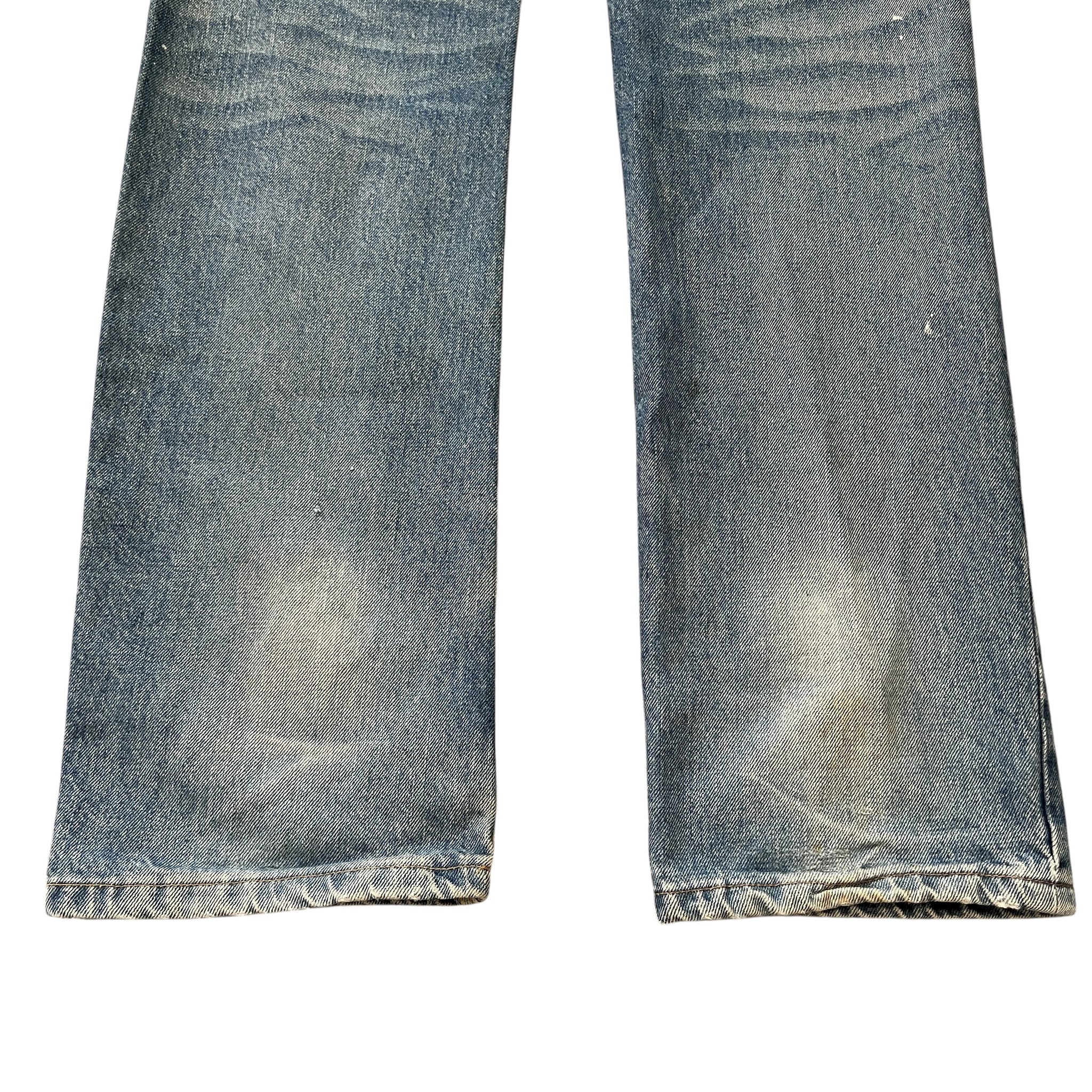 Helmut Lang 2000s Paint-Splattered Painter Jeans