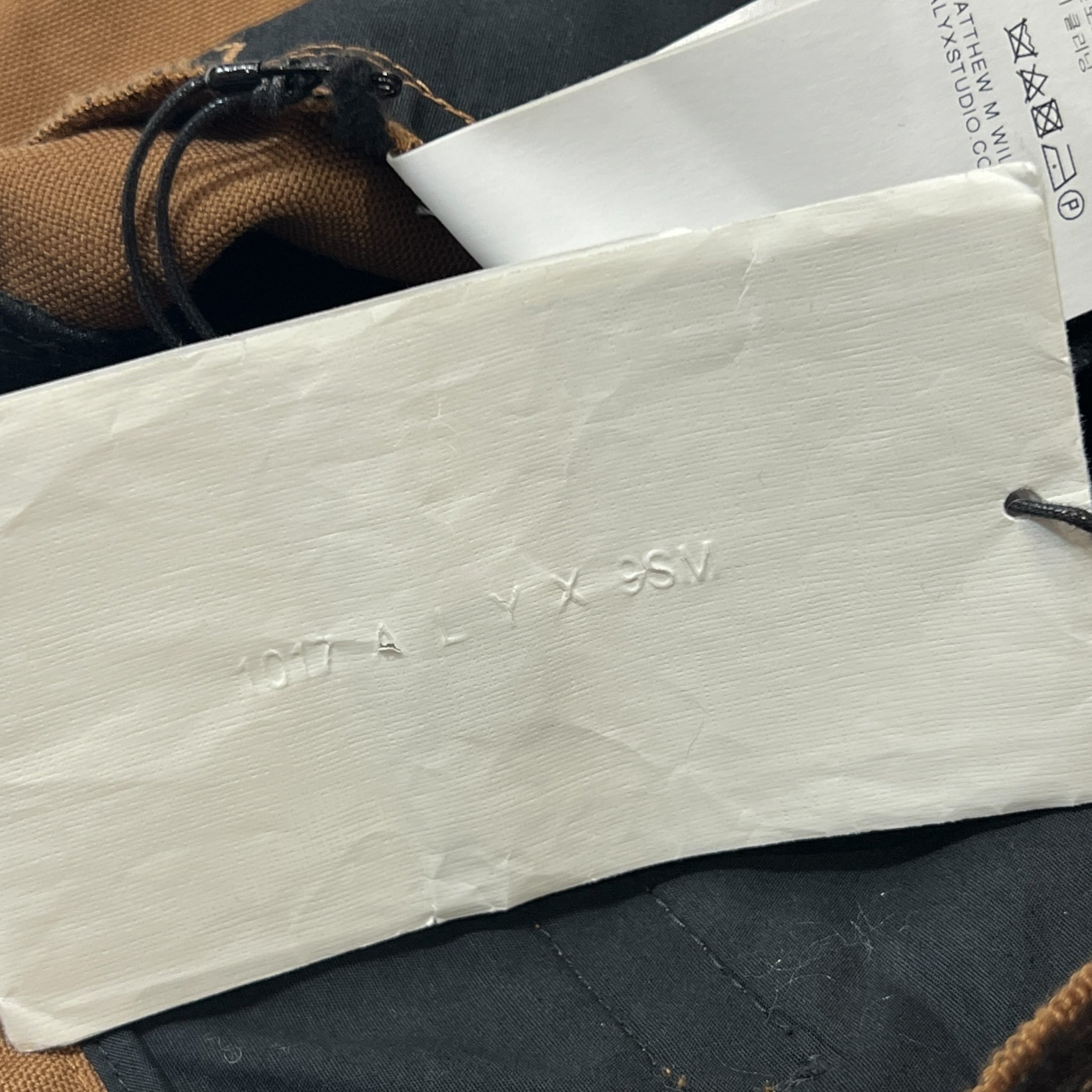 1017 ALYX 9SM Super Kid Mohair Wool Straps Suit Pants