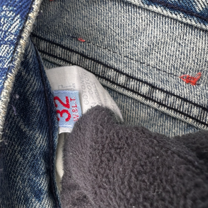 W&LT 1997AW GRAFFITI DENIM PANTS INDIGO WALTER VAN BEIRENDONCK