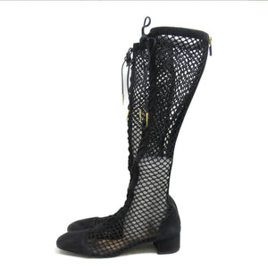 Christian Dior Naughtily-D Suede & Mesh Statement Boots