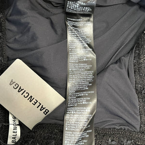 BALENCIAGA 2022AW DEMNA GVASALIA Textured Tweed Knit Baggy Pants LOOK PHOTO 28