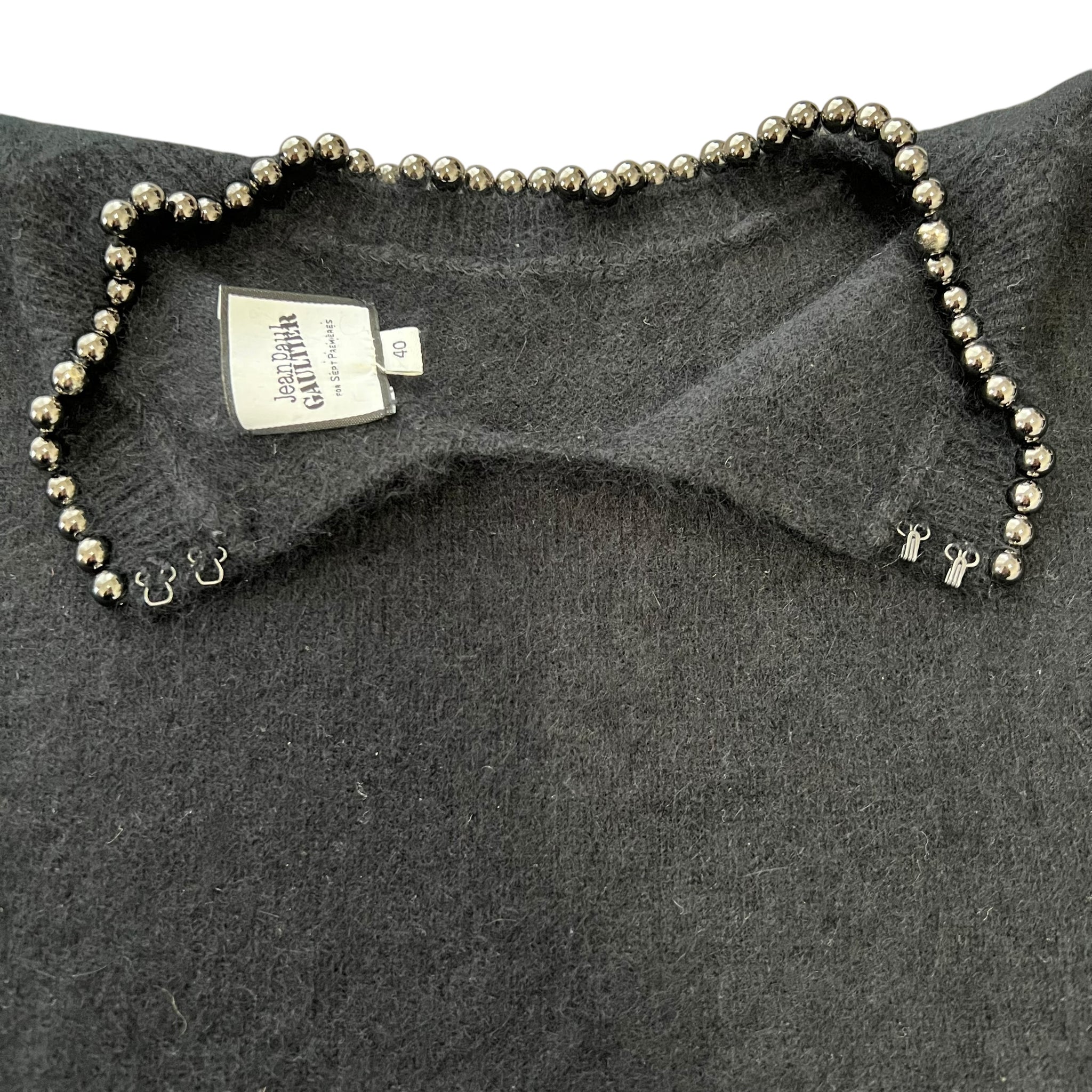 Jean Paul Gaultier Studs Angora S/S Knit