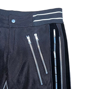DOLCE&GABBANA 2001SS MULTI ZIP MESH TRACK PANTS