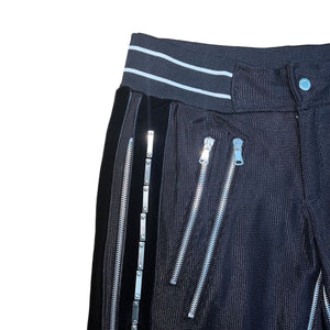 DOLCE&GABBANA 2001SS MULTI ZIP MESH TRACK PANTS
