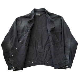 BALENCIAGA 2023年冬 LOOK16 解体再構築 ブラックデニムジャケット M