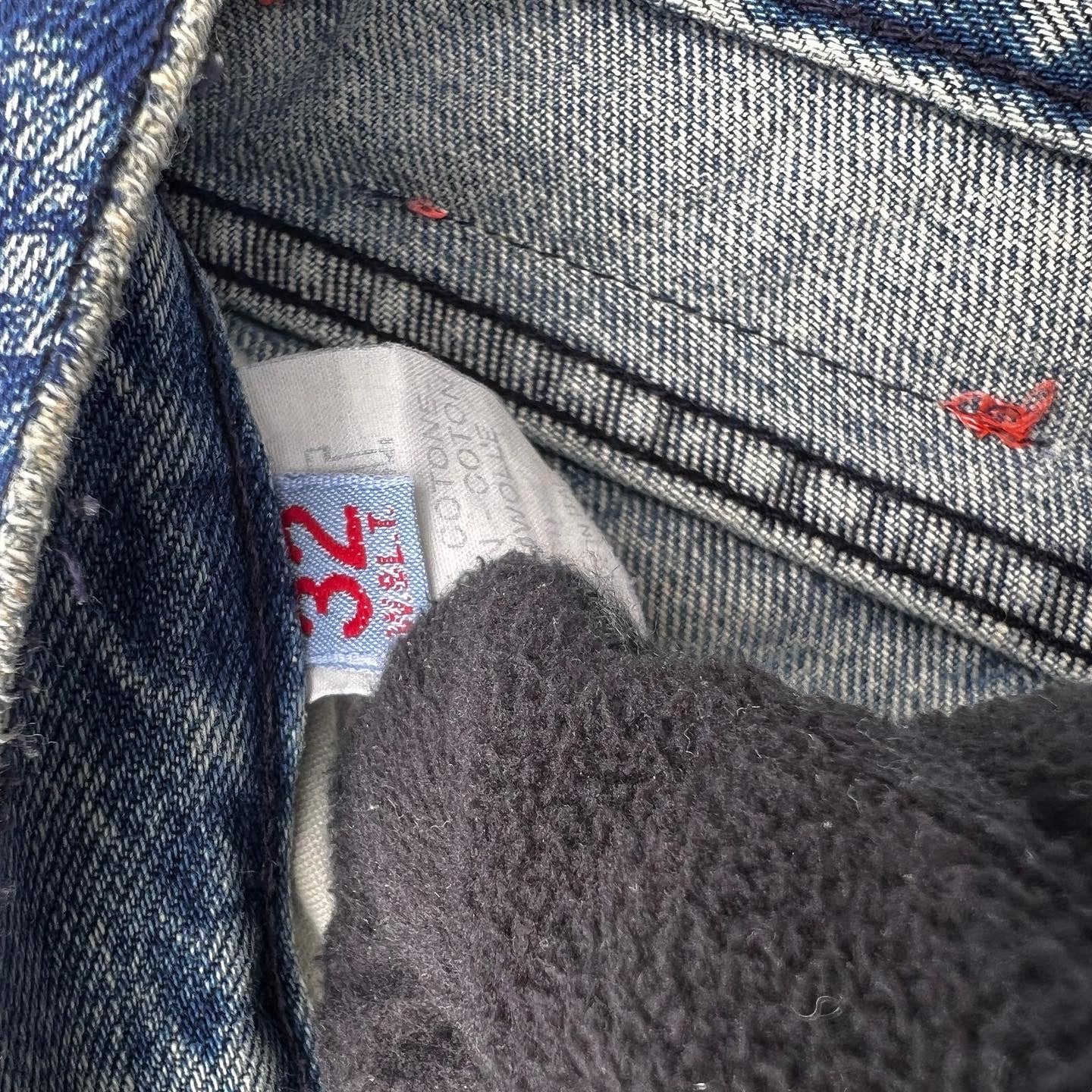 W&LT 1997AW GRAFFITI DENIM PANTS INDIGO WALTER VAN BEIRENDONCK